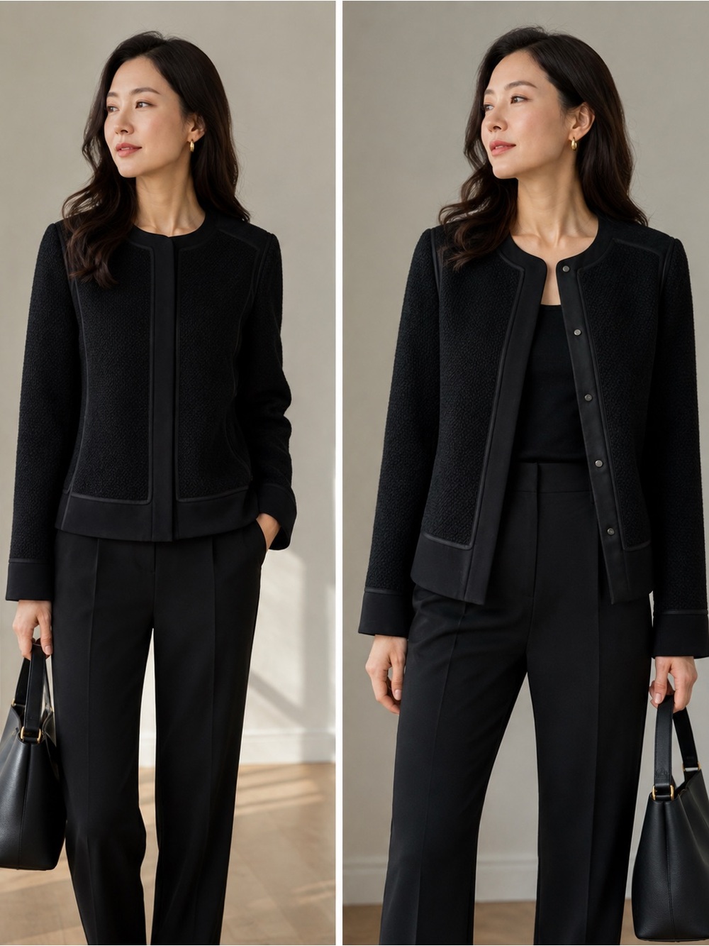 Vince wool jacket with buttoned front size 4